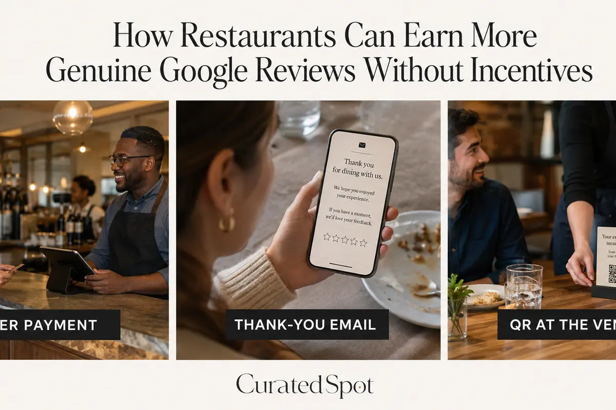 Drei geeignete Momente, um eine echte Restaurantbewertung anzufordern