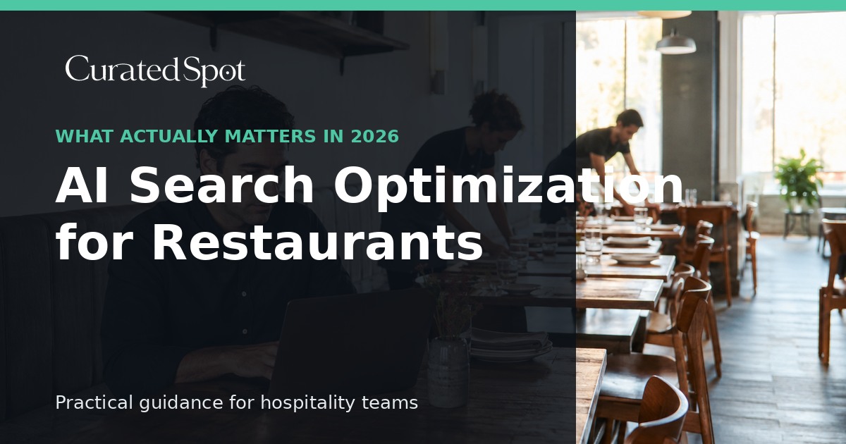 Équipe du restaurant maintenant des informations numériques précises pour la découverte locale assistée par IA