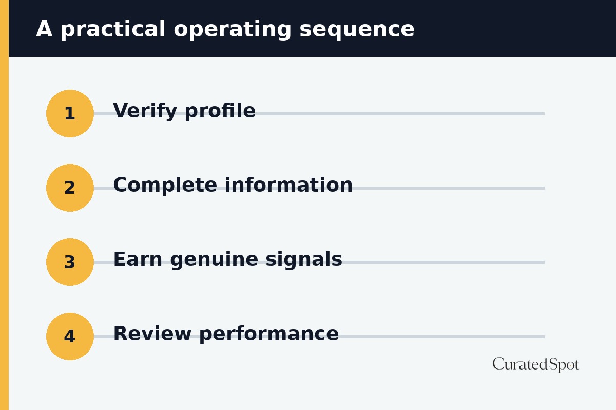Step-by-step implementation sequence