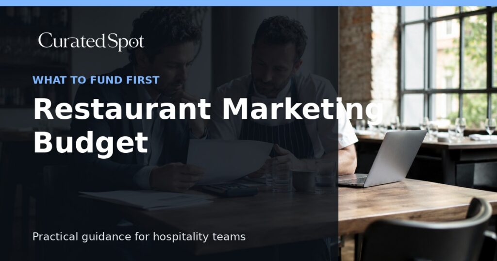 Restaurant-Marketing-Budget: vorgestellt