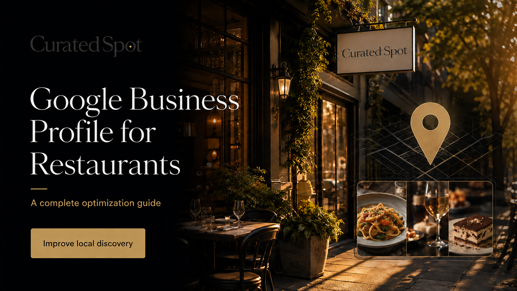 Restaurant exterior illustrating Google Business Profile optimization for local discovery