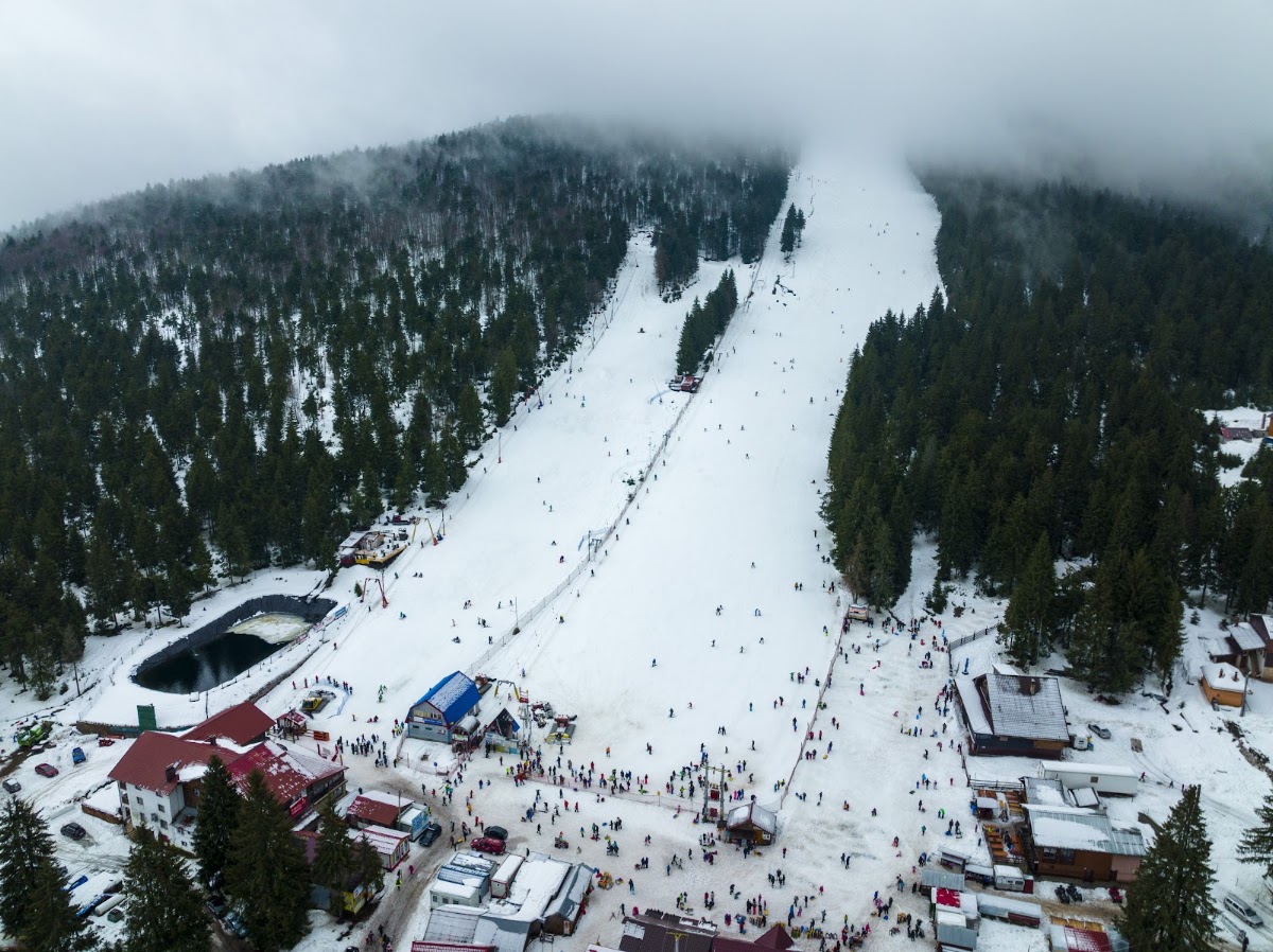Foto der Vârtop Skipiste